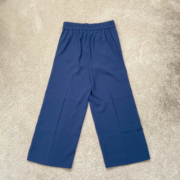 NWT Madewell Huston pull on crop pants navy blue size XS - Picture 7 of 9